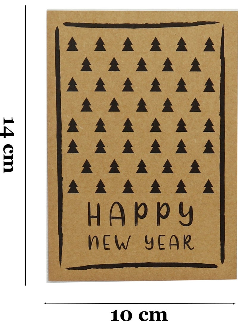 Repro Design 10X14 cm New Year Themed 5 Pieces Greeting Card Model-4 Happy New Year  - Image 3