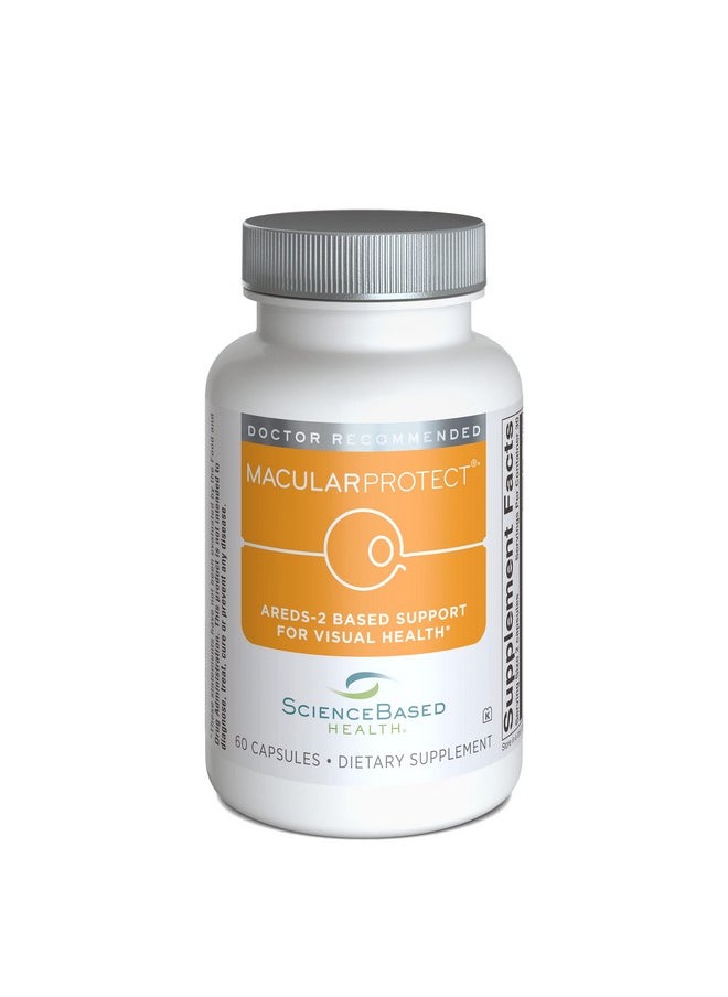 ScienceBased Health مكمل الفيتامينات والمعادن من شركة Macularprotect Areds2 يحتوي على مجموعة ثلاثية من فيتامينات B لدعم صحة البقعة الصفراء، 60 كبسولة  - Image 1
