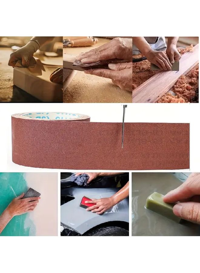 ورق صنفرة أكسيد الألومنيوم المتين عرض 93 مم طول 100 سم للمعادن والخشب - Image 2