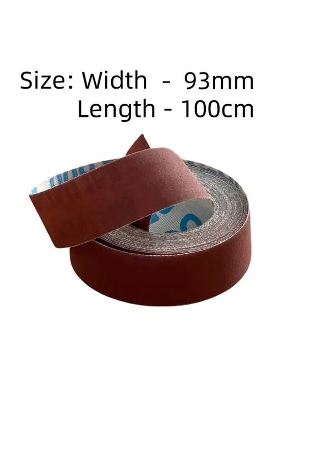 ورق صنفرة أكسيد الألومنيوم المتين عرض 93 مم طول 100 سم للمعادن والخشب - Image 1