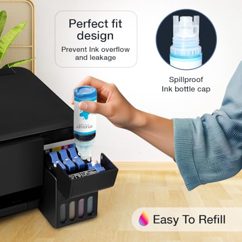 Splashjet 003 Compatible Refill Ink for Epson L3110, L3150, L3115, L3116, L3101, L3210, L3215, L3216, L3250, L3151, L3152, L3156, L5190 Printer Ink - (70gm x 1) Black Ink Bottle - 501732 - Image 4