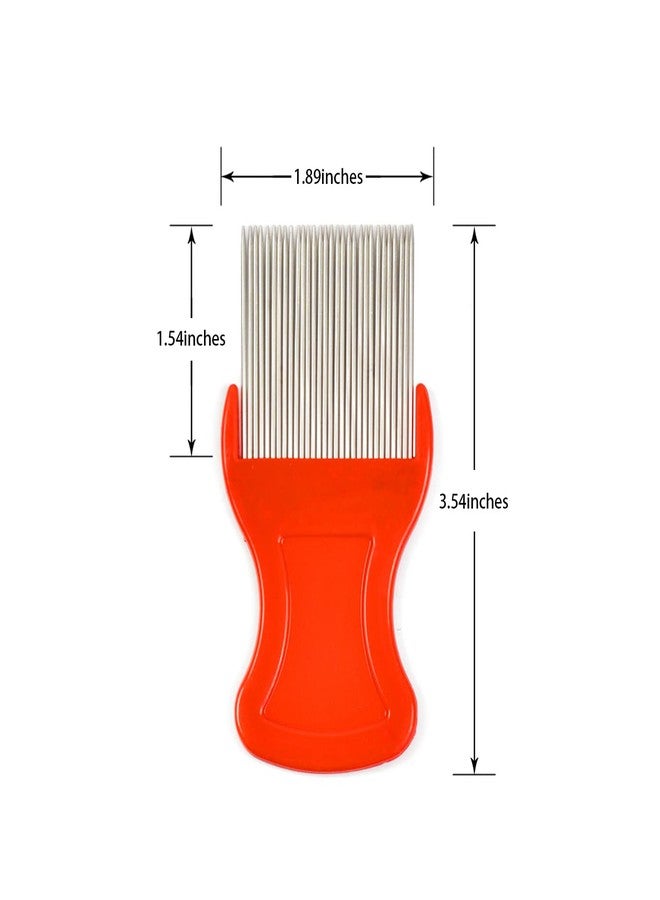 YTBYT 4 Pcs Lice Combs Removal Dandruff Comb with Metal Teeth for Humans or Pets Hair - Image 2