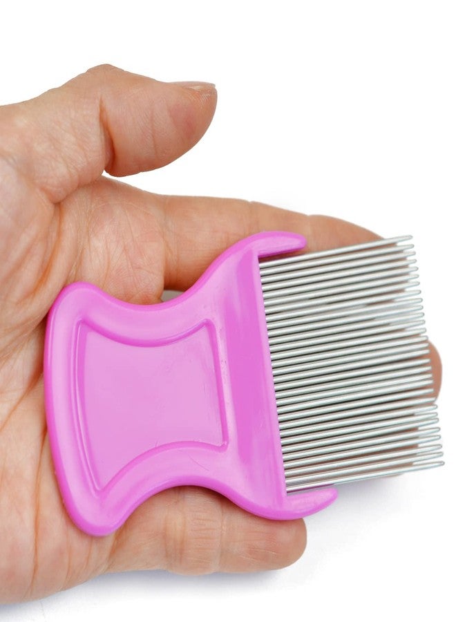 YTBYT 4 Pcs Lice Combs Removal Dandruff Comb with Metal Teeth for Humans or Pets Hair - Image 4