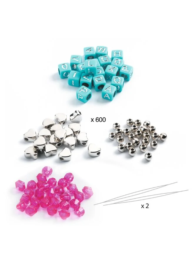 DJECO Silver Alphabet Beads Set