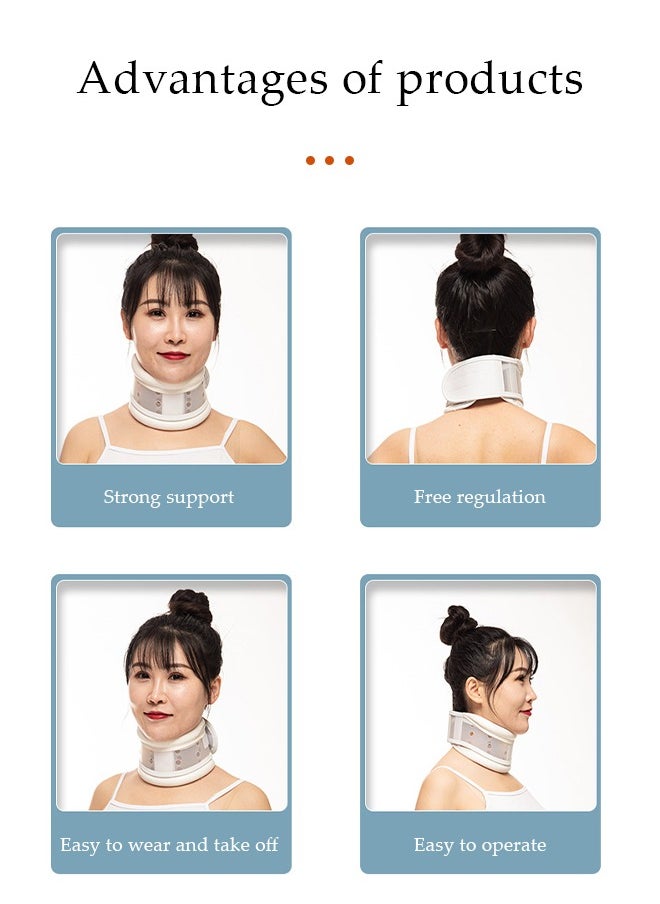 DUNISO Neck Brace Neck Support for Neck Pain and Pressure Relief Soft Anti-bowing Cervical Vertebra Traction Corrector, Home Medical Forward Tilt Fixed Support Neck Device  - Image 5