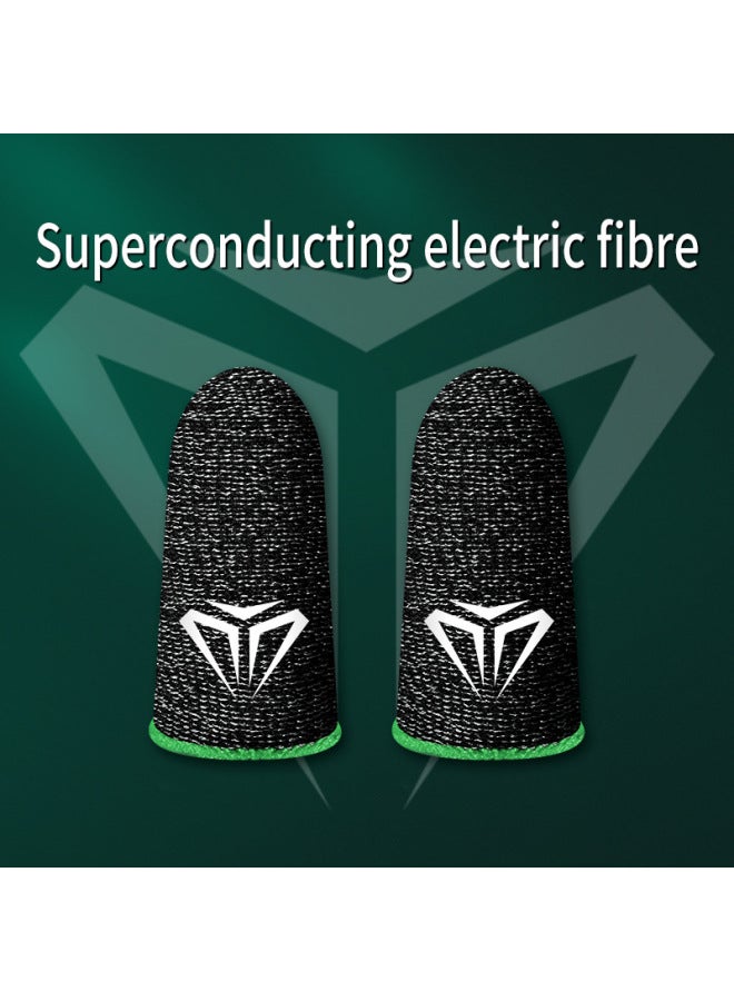 Gaming Finger Sleeve Sweatproof Mobile Game FingerBreathable-Product Color:【Green】 Luxury Posture S02 Electric Competition Finger Cuff/unlimited Sales Platform  - Image 1