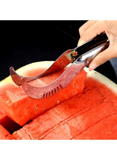Watermelon Slicer Fruit Cutter Knife Tongs