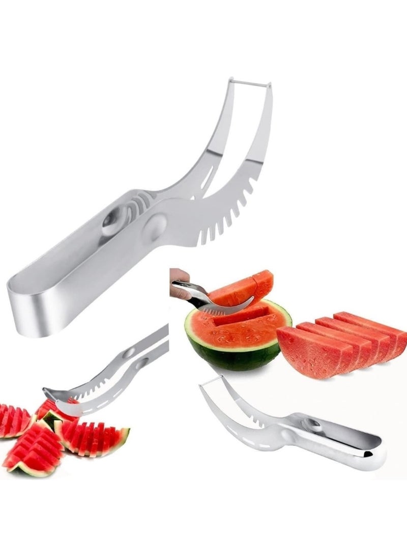 Watermelon Slicer Fruit Cutter Knife Tongs