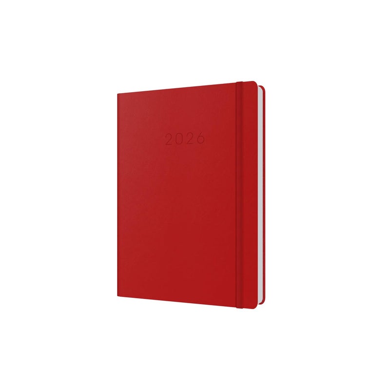 Collins Legacy 2026 12 Month Calendar Year Planner DayToPage with 12 Hourly Appointments Diary A5 Hard Cover Red CL511526 - Image 2