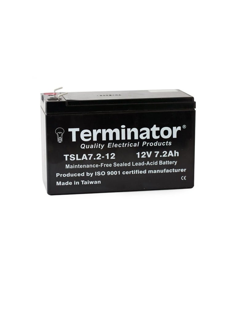 Terminator Sealed Lead Acid Battery 12V-7.2Ah TSLA 7.2-12B - Image 2