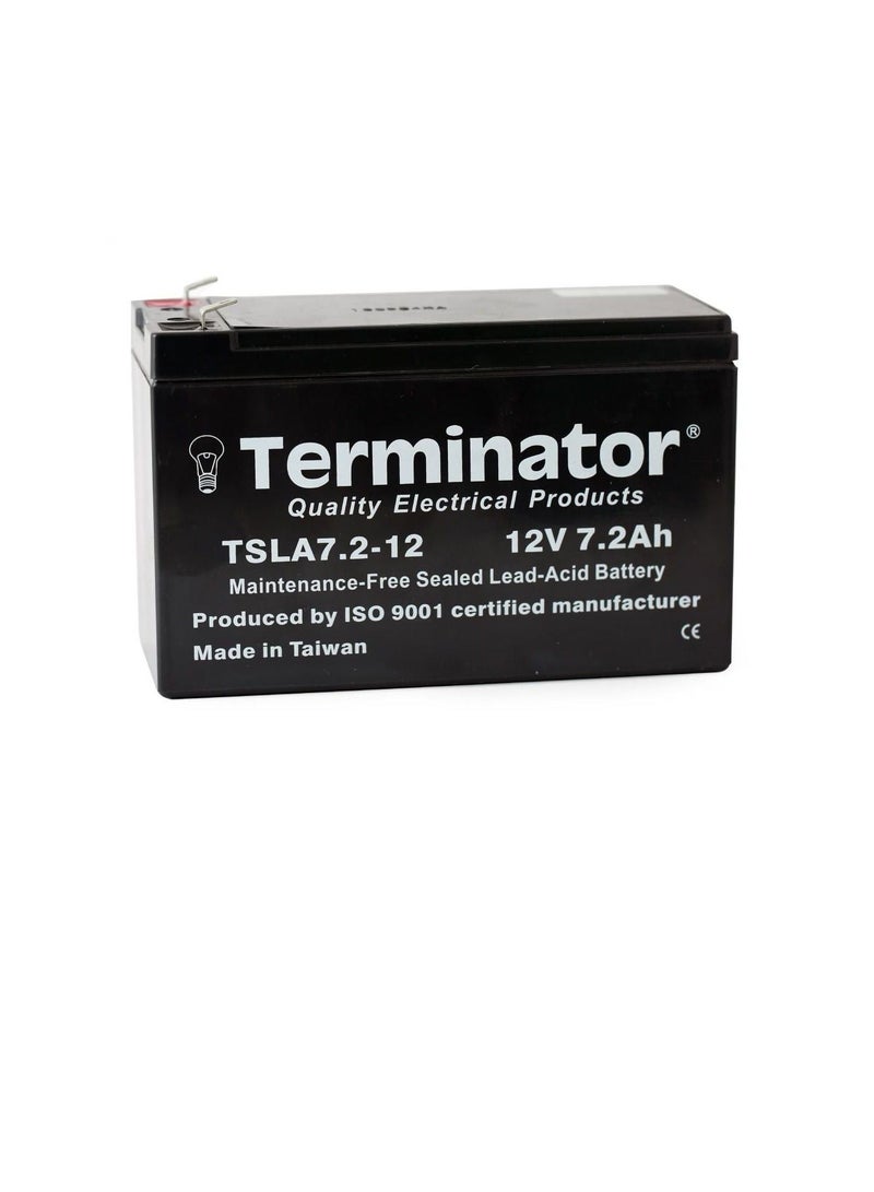 Terminator Sealed Lead Acid Battery 12V-7.2Ah TSLA 7.2-12B - Image 3
