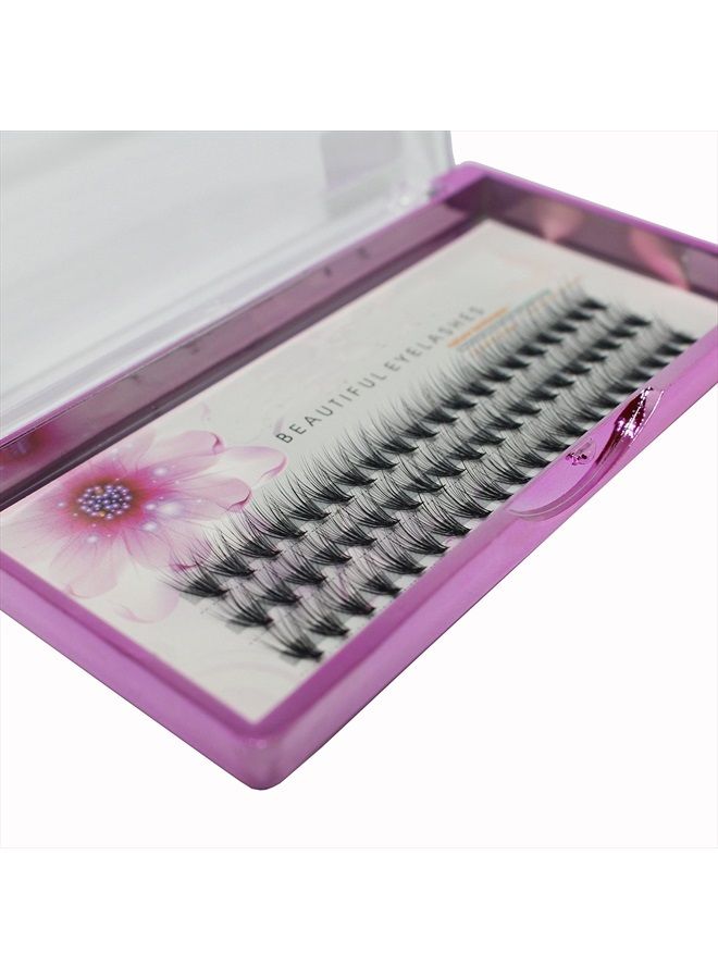 Dedila 8/10/12/14/16/17/18/20mm 60pcs 20 Root Grafting Individual False Eyelashes Mink Natural Long Eye Lashes Cluster Extension Makeup Beauty Fake Eyelash(10mm) - Image 2