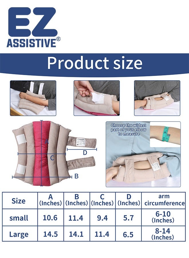 Ehucon Elbow Pads Elbow Protectors for Elderly and Bedridden Patient, Elbow Cushion Protector with Soft Fibre, 1 Count - Image 2