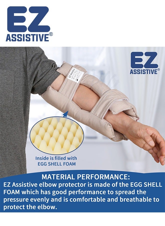Ehucon Elbow Pads Elbow Protectors for Elderly and Bedridden Patient, Elbow Cushion Protector with Soft Fibre, 1 Count - Image 4