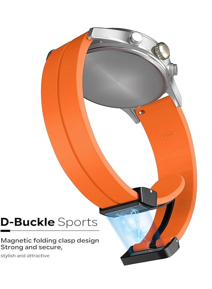 Magnetic Watch Band 16mm 18mm 19mm 20mm 22mm  Soft Silicone Sport Watch Band for Men Women - Image 2