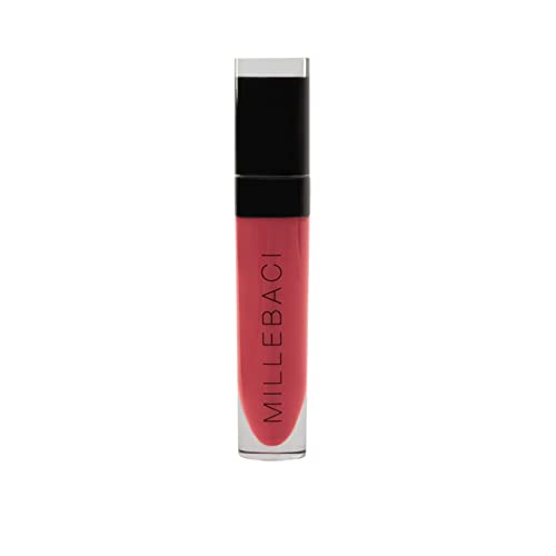 Nouba Millebaci Long Lasting Liquid Lipstick Pink Lustrous Moisturizing Creamy Formula with Vitamin E Intense Color Pigment High Impact Makeup Lip Cream Color Stick Balm For Women Color 20 - Image 1
