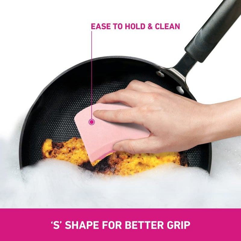 Scotch Brite ScotchBrite NonScratch Sponge Scrub for Ceramics Non Stick Glassware 2 Units ScotchBrite Silver Sparks Scrub pad for dishwashing 3 Units - Image 5