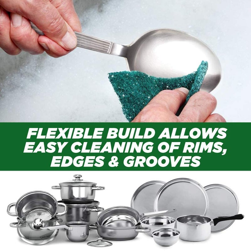 Scotch Brite ScotchBrite NonScratch Sponge Scrub for Ceramics Non Stick Glassware 2 Units ScotchBrite Silver Sparks Scrub pad for dishwashing 3 Units - Image 2