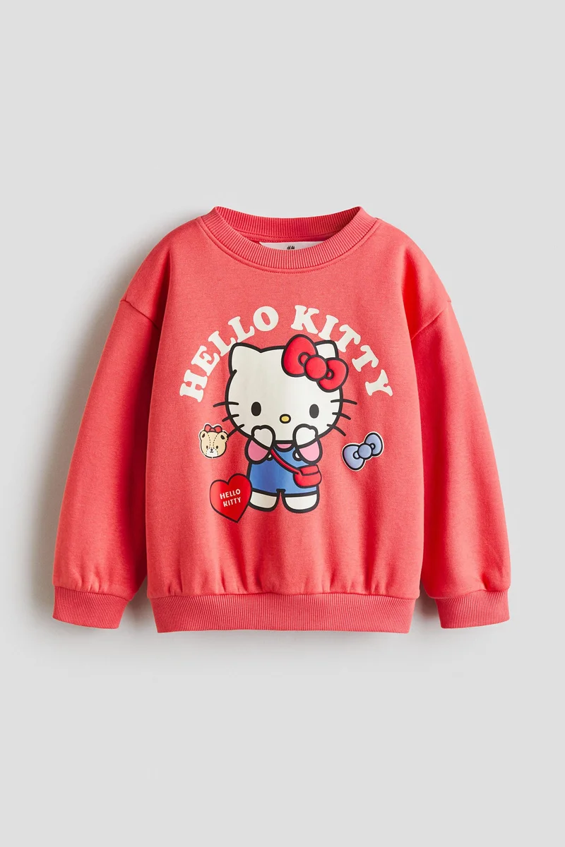 H&M Printed brushed-inside sweatshirt
