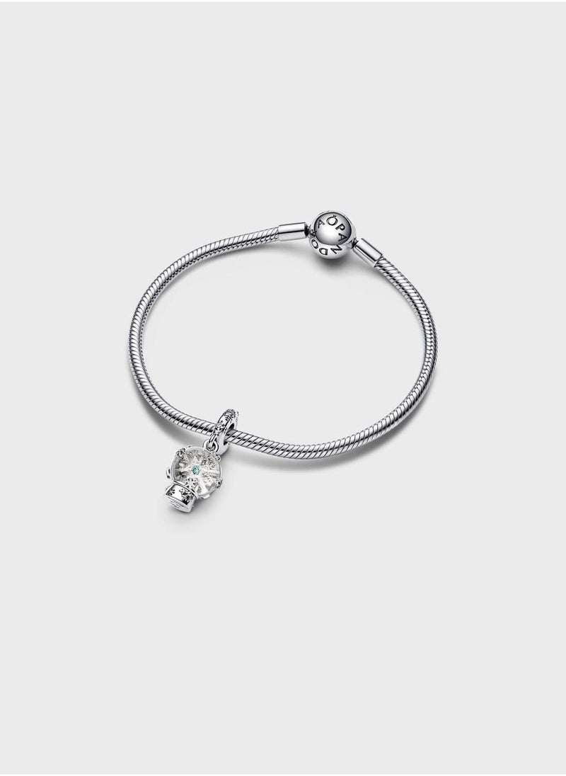 PANDORA Snowflake Snowglobe Dangle Charm  - Image 3