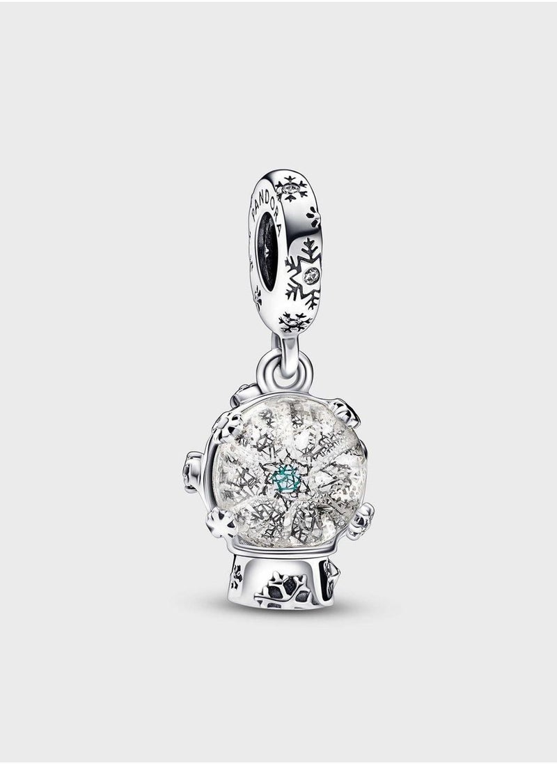 PANDORA Snowflake Snowglobe Dangle Charm  - Image 2