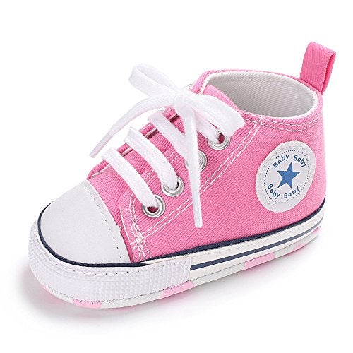 Meckior Save Beautiful Baby Girls Boys Canvas Sneakers Soft Sole High-Top Ankle Infant First Walkers Crib Shoes - Image 4