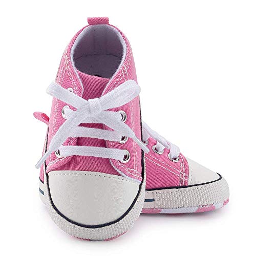 Meckior Save Beautiful Baby Girls Boys Canvas Sneakers Soft Sole High-Top Ankle Infant First Walkers Crib Shoes - Image 5