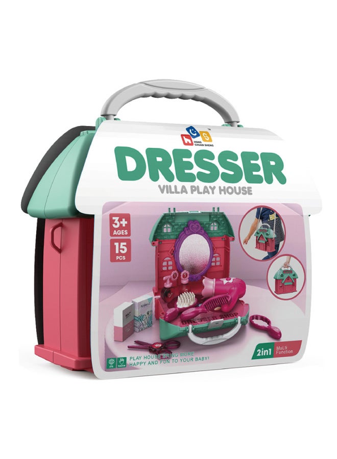 Children's Educational Toys Repair Tools Baby Simulation Play Toys Suitcase Supermarket Stall Toys Wholesale-Color:{House Play} Hamburger Style - Image 4