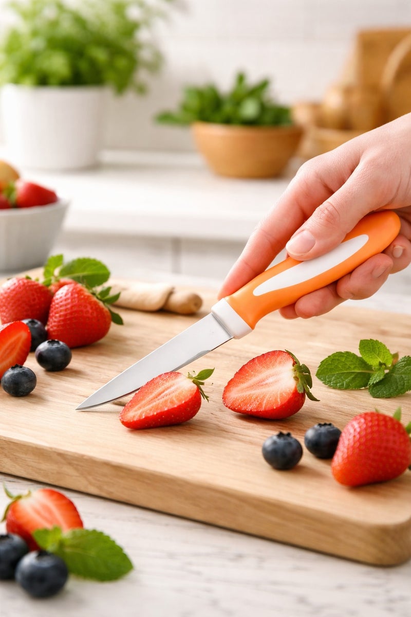 ديسينت ديسنت برايم إدج 2 بيس نايف سِت | ليزر نايف آند فيجيتابل بيلر | ستينلس ستيل بليدز – رَست ريزِستَنت | نون ستك نايف سِت | كيتشن كَتّينغ تولز سِت - Image 5