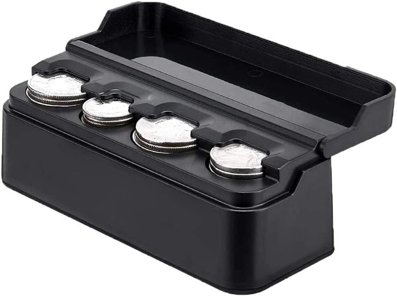 Luckam Coin Holder for Car Change Organizer Universal Storage Coin Money Dispenser Compatible with Most Car Trucks Accessories for Cars, Homes, and Offices - Image 1