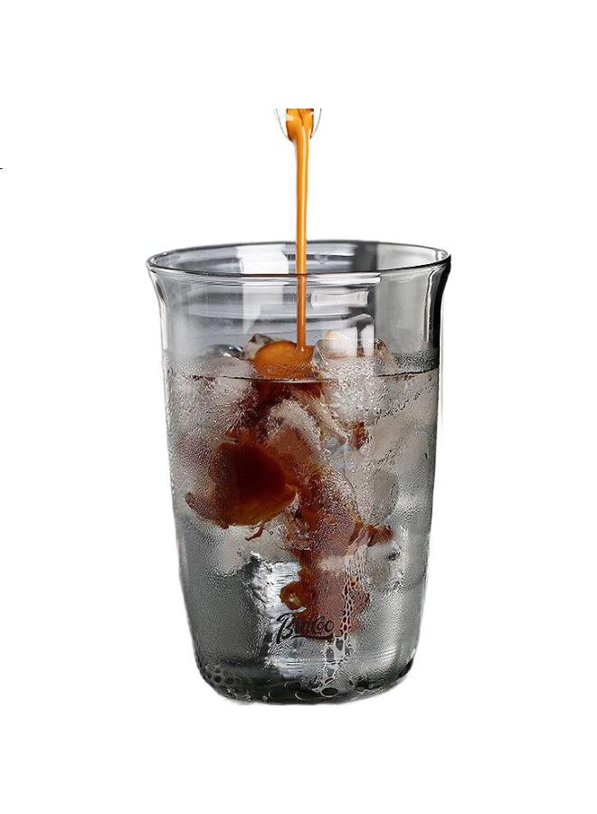 Bincoo Black Knight Glass Cup For Latte, Iced Americano, Milk, Special Cocktail, Coffee, Heat-Resistant Mug, Latte Art - Image 1