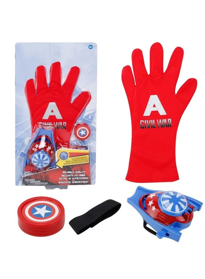 Superhero Gloves Disc Launcher for Kids Toy - Captain America - Image 3