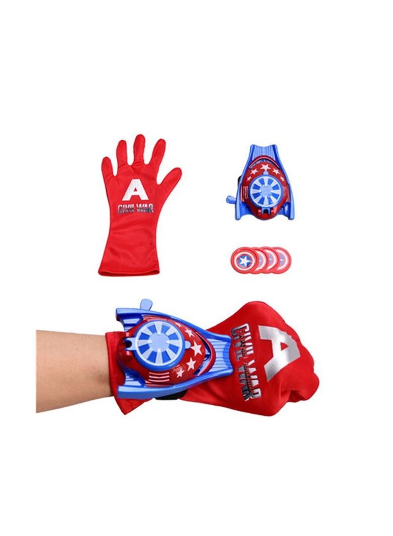 Superhero Gloves Disc Launcher for Kids Toy - Captain America - Image 2