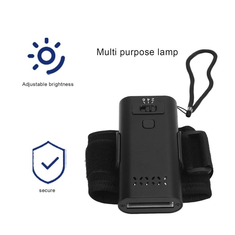 ألوان عصرية متنوعة مجموعة وصلات الشعر LICAEVEY V Light، ضوء غراء محمول 395 نانومتر، ضوء LED مصغر سريع المعالجة بقوة 6 واط، مصباح رموش LED محمول لفن الأظافر وتمديد الرموش (أسود) جوي وبري - Image 3