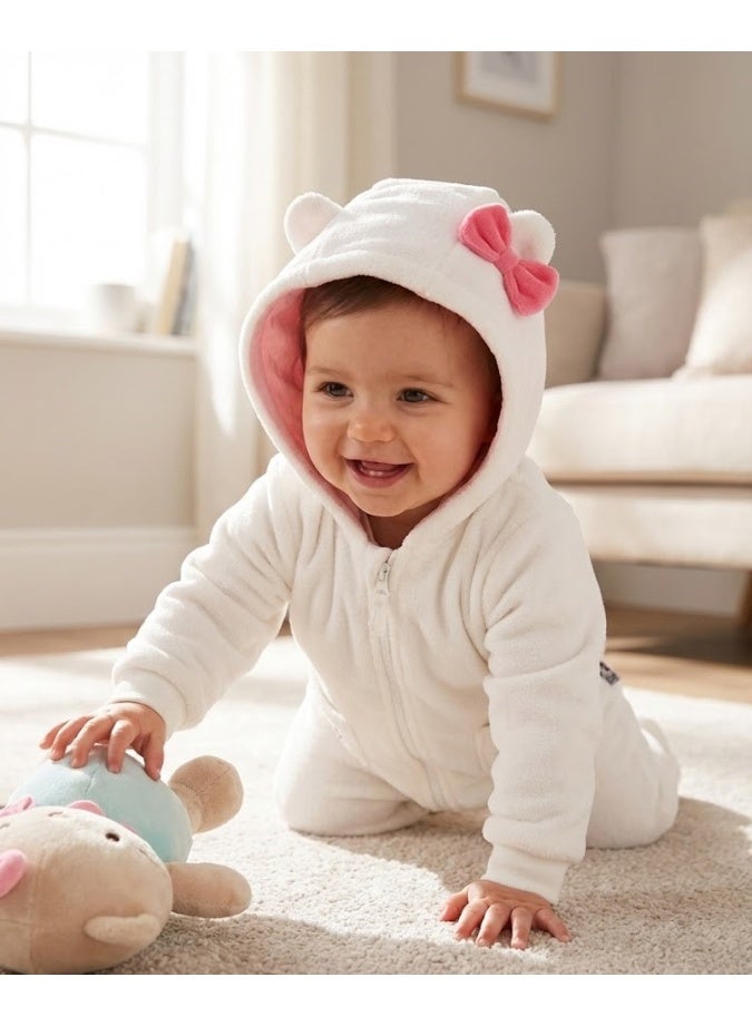 هالو كيتي أوفرول أطفال فليس بأكمام طويلة - Image 4