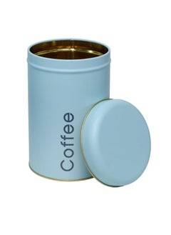 Happy Home Set of 3 Round Kitchen Storage Canisters with Lids for Sugar, Coffee, Tea, 500ml Capacity (Height:16cm x Width:10cm)-light blue  - Image 4