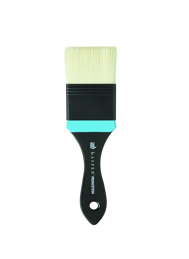 Princeton Aspen, Series 6500, Synthetic Paint Brush for Acrylics and Oils, Flat Mottler, 2 Inch - Image 1