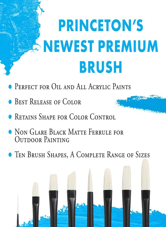 Princeton Aspen, Series 6500, Synthetic Paint Brush for Acrylics and Oils, Flat Mottler, 2 Inch - Image 2