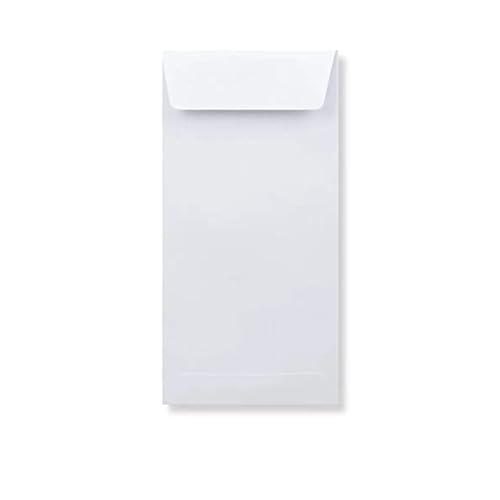 Shuban Premium White Cheque Size Paper Envelop, Thickness 80 GSM Ideal for Home Office Business Corporate Secure Mailing - 11" X 5" - (50 pcs) - Image 3