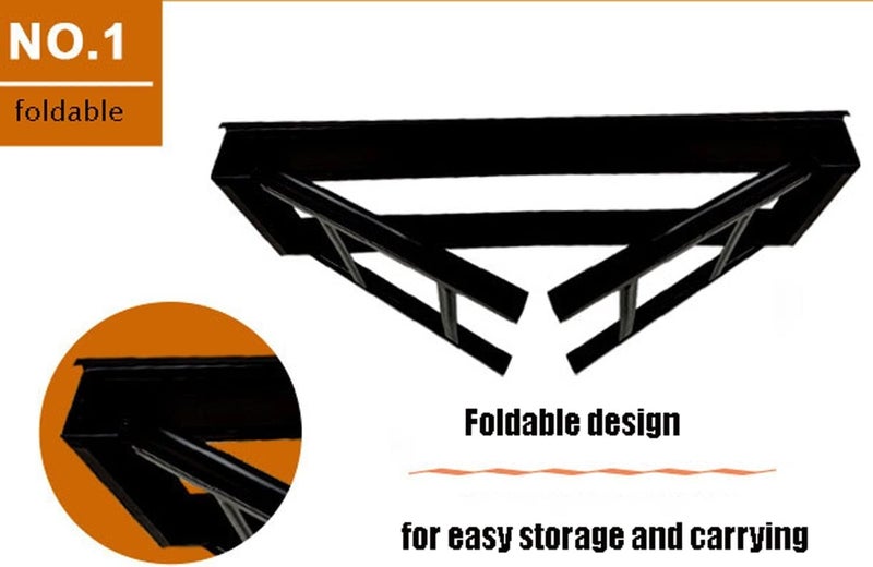 إسكدنيا شواية فحم محمولة – شواية معدنية قابلة للطي مدمجة للطهي في الهواء الطلق، التخييم، الشرفة، النزهات واستخدام المنزل – شواية خفيفة الوزن على الطاولة بأسلوب تندوري - Image 2