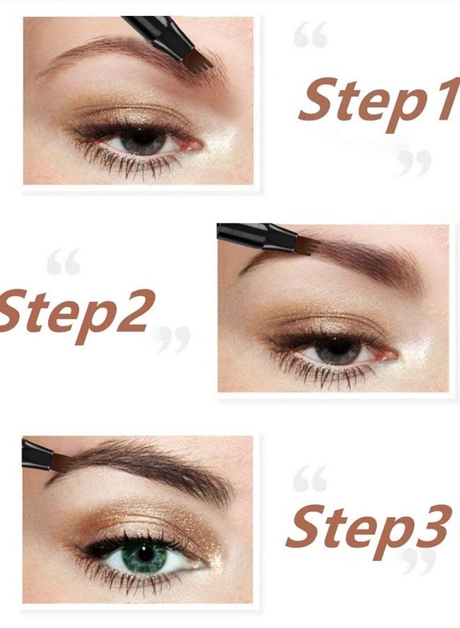 iMethod Eyebrow Pen - iMethod Eye Brown Makeup, Eyebrow Pencil with a Micro-Fork Tip Applicator Creates Natural Looking Brows Effortlessly and Stays on All Day, Dark Brown - Image 3