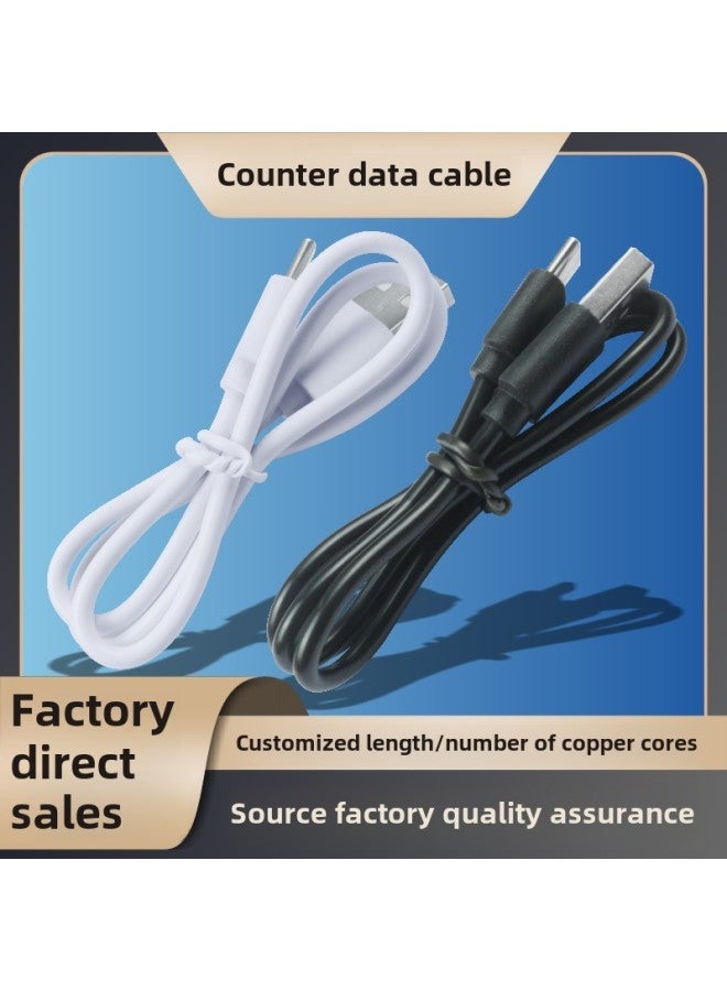 Source 2A Data Line USB Bluetooth Headset TYPE-C Toy With Machine Line C Interface Charging Line Short Line-Color:80cm White National Standard Copper 2 Core Tpye-c  - Image 2