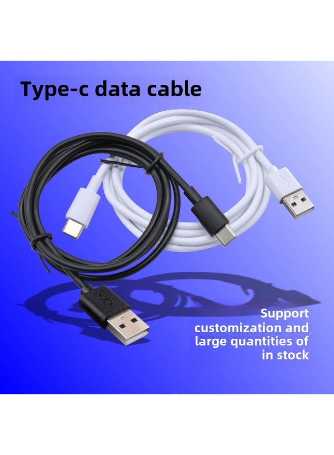 Source 2A Data Line USB Bluetooth Headset TYPE-C Toy With Machine Line C Interface Charging Line Short Line-Color:80cm White National Standard Copper 2 Core Tpye-c  - Image 5