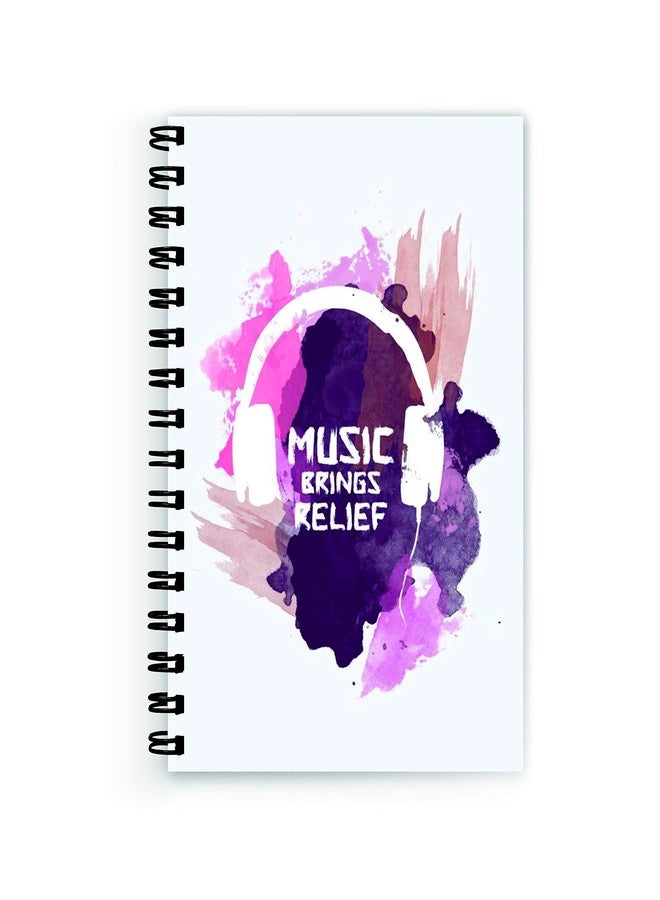 VPRINT QUALITY Music Wire Bound Spiral Printed unruled Music Notebook for Guitar Pages :160 (Size :A5) - Image 2