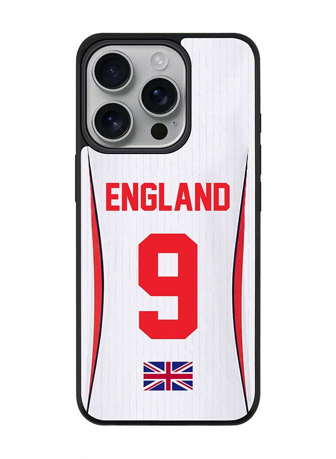 Stylizedd For Apple iPhone 16 Pro Case, [Compatible with MagSafe] Slim Magnetic cover Phone Case - Football Team England World Cup 2026 - Image 1