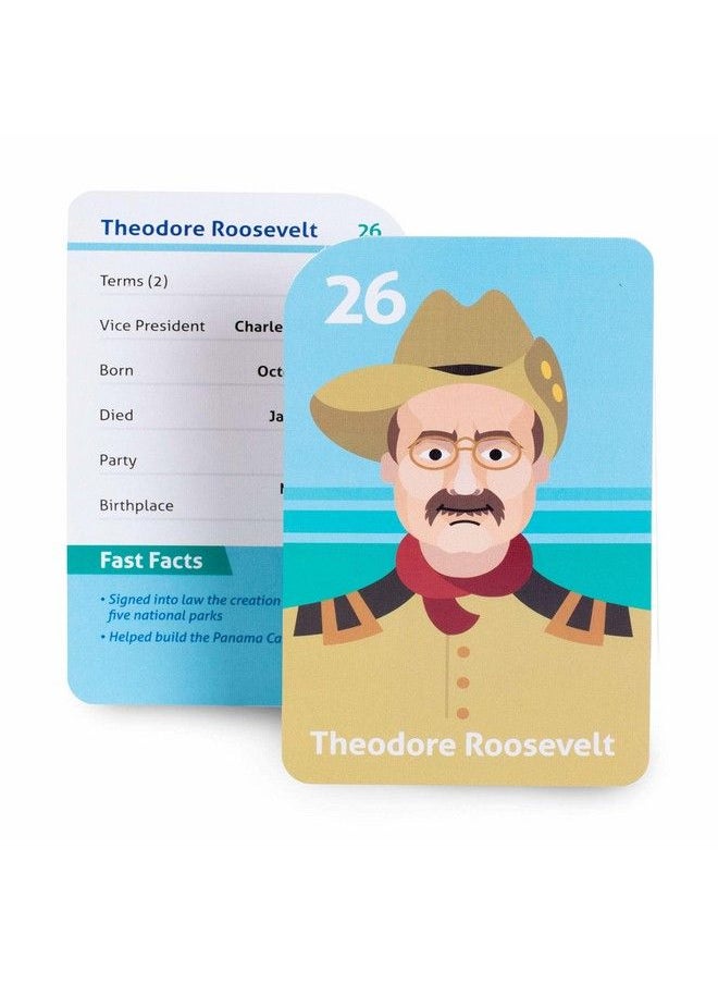 U.S. Presidential Flash Cards Current And Up To Date Study Tool For United States Presidents Washington Through Trump Perfect Memorization Studying Learning And Teaching Assistant