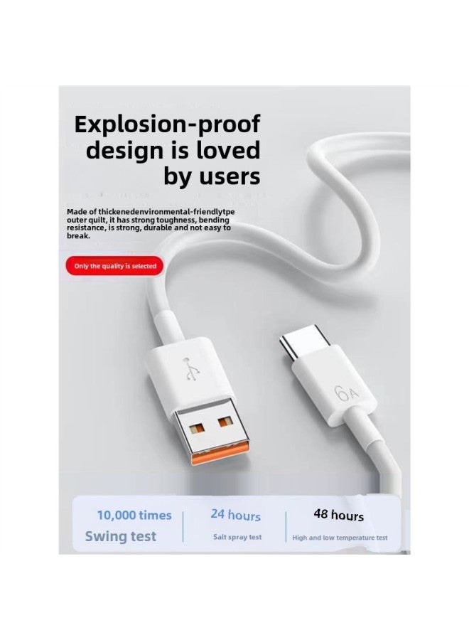 Applicable Glory X40GT Charger X40GT Charging Line Out Data Line Glory X40GT Charging Head-Color:66w Fast Charging Head + 6a Cable 1.5m Special For Honor X40gt Mobile Phones  - Image 4