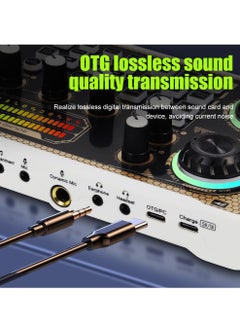 Extra Live Sound Cards Condenser Microphone Set Streaming Audio Mixer with Microphone Stand/Suitable for Live Broadcast/Podcast/Youtube/PC/Smartphone(U87+USB)  - Image 3
