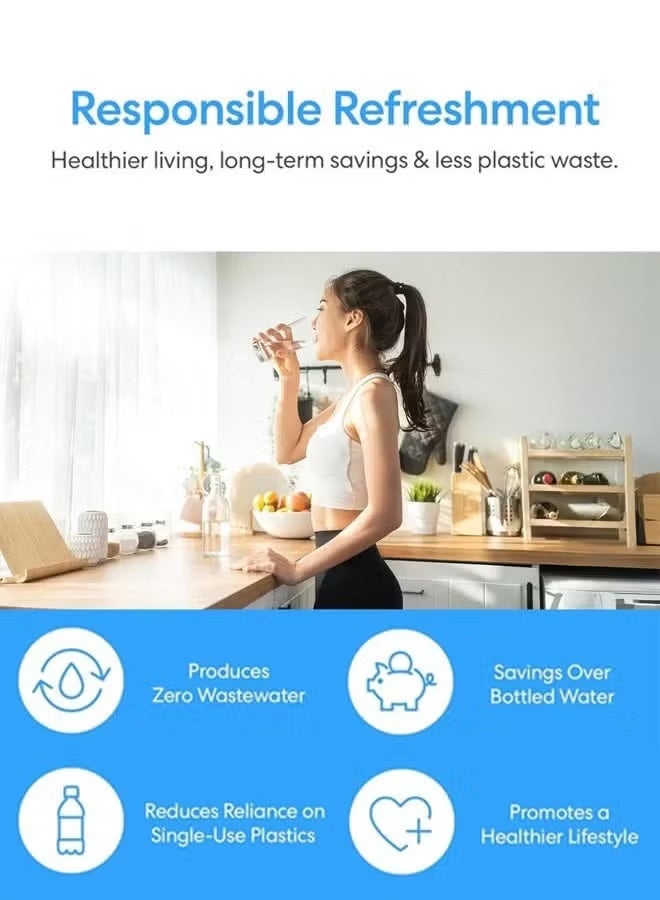 Valshar Bottom Loading Water Dispenser| Normal, Hot and Cold Function, Compressor Cooling, And 3 Taps| Cold Temperature: 4-12 Degrees Celsius; Hot Temperature: 85-95 Degrees Celsius| Perfect For Home And Office| Metallic  - Image 5