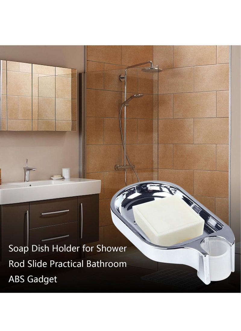 Excefore Soap Dish Drain, 2 PCS Soap Dish Holder, Soap Saver, Easy Cleaning, for Shower Bathroom & Kitchen Accessories Drill-Free Removable-ABS Robust and Durable  - Image 3